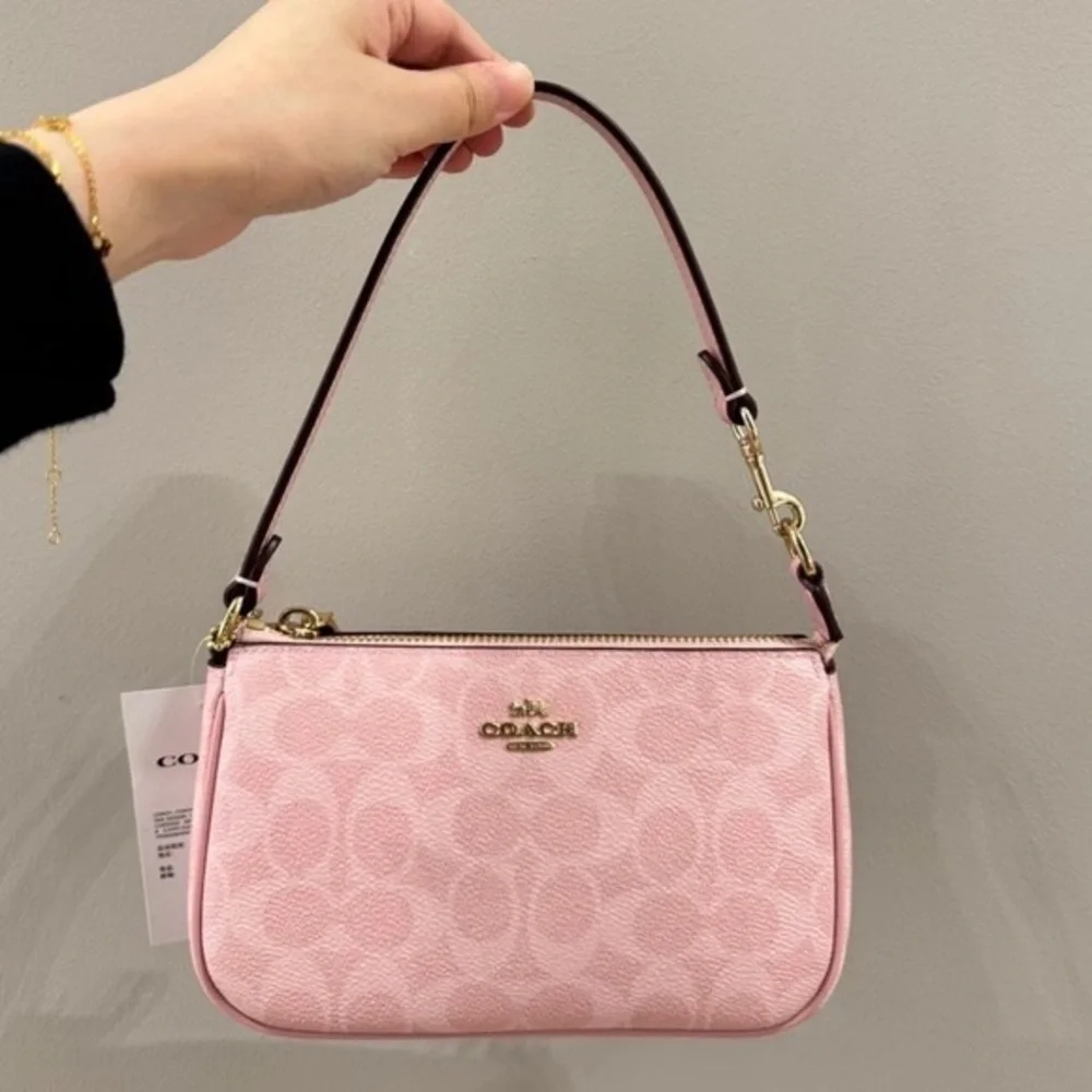 Coach Light Pink Signature Shoulder Bag